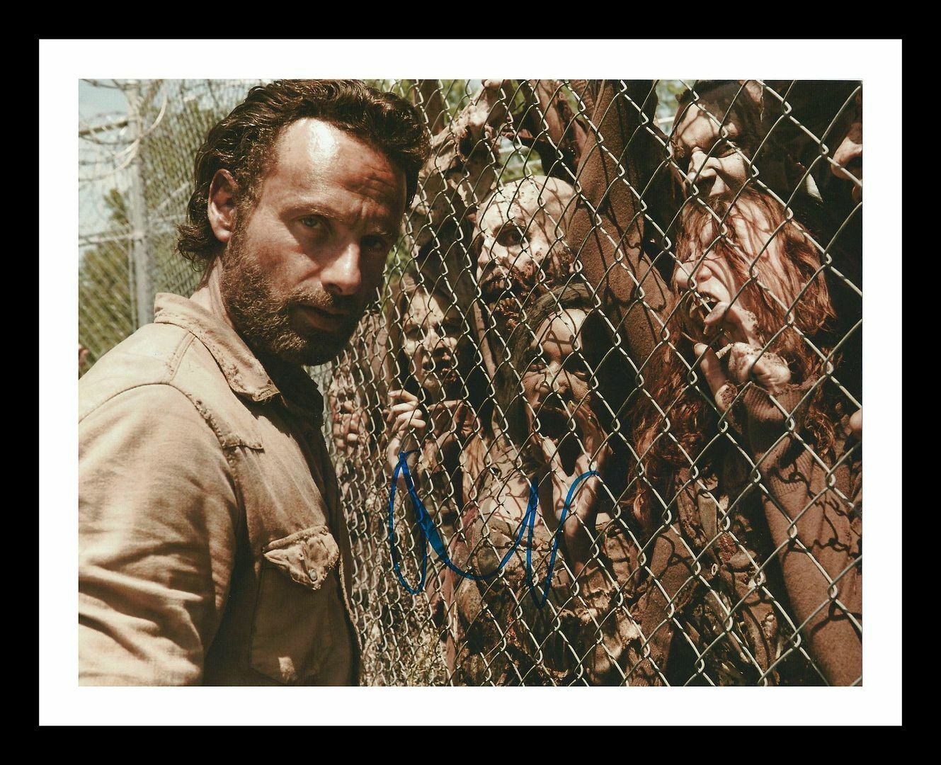 Andrew Lincoln - The Walking Dead Autograph Signed & Framed Photo Poster painting 3