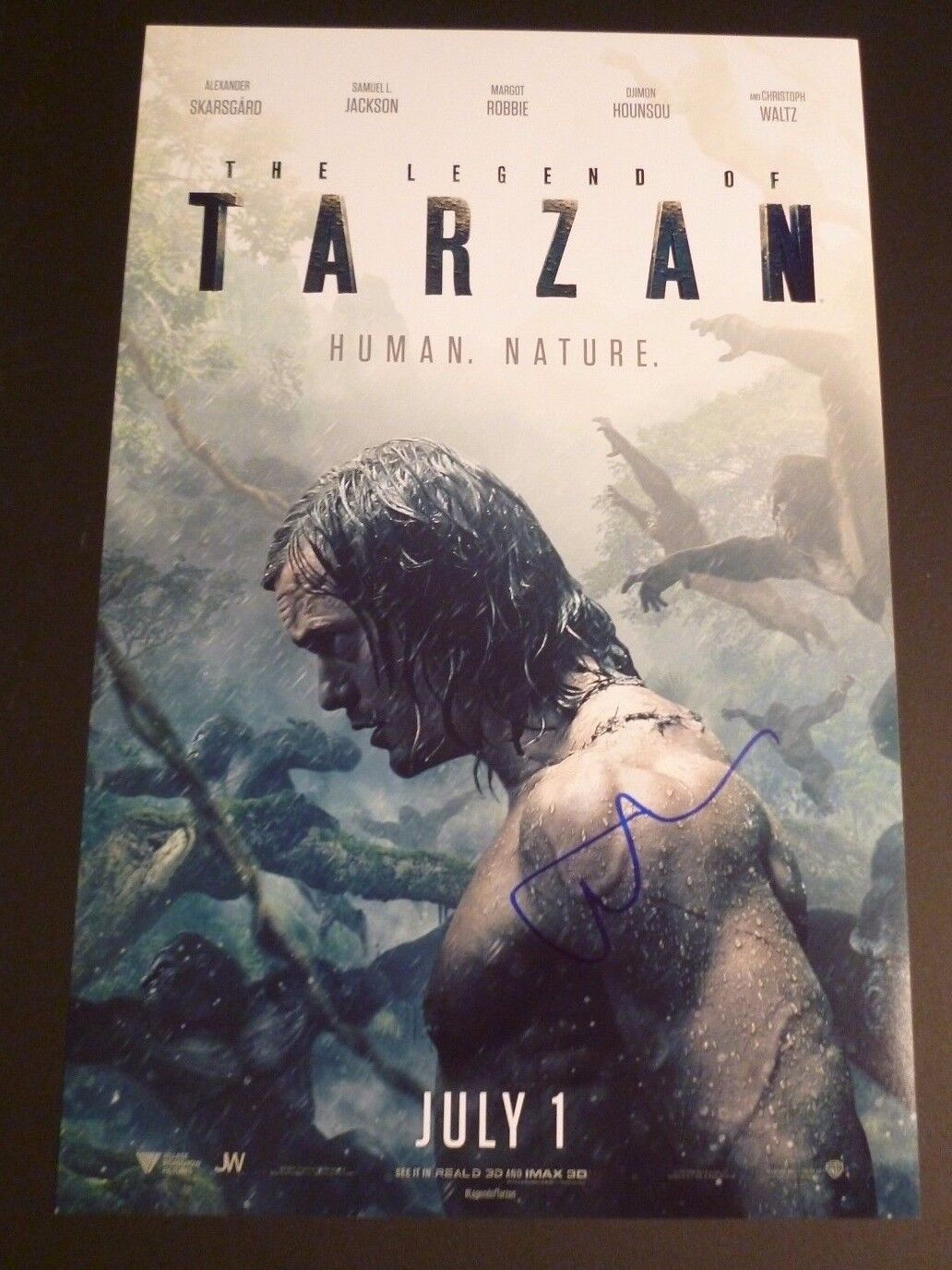 ALEXANDER SKARSGARD Authentic Hand-Signed The Legend of Tarzan