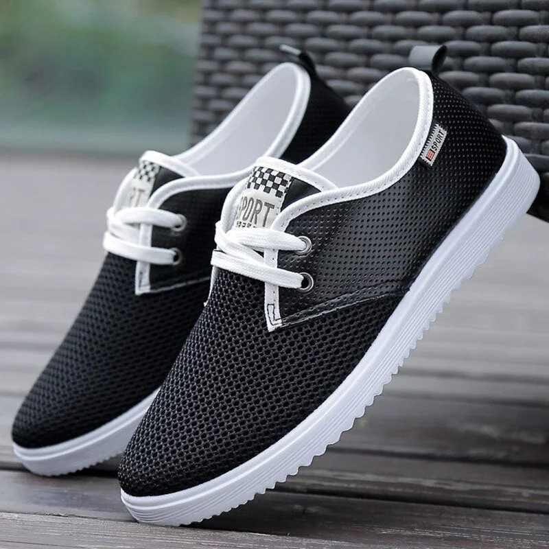 Breathable Air Mesh Sneakers Boys Comfot Sneakers Flat Cheap Shoes Men 2021 Fashion School Shoes Man