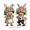 Diamond Painting Acrylic Easter Couple Diamond Painting Desktop Ornaments