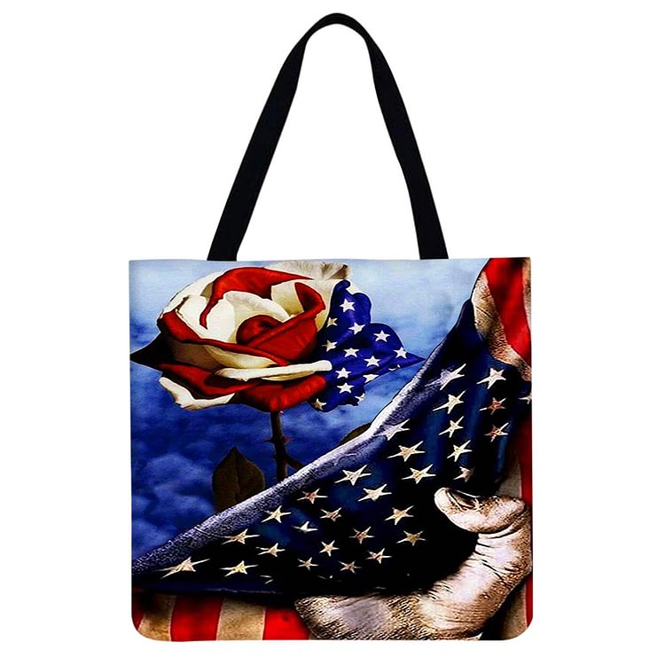 American Independence Day - Linen Tote Bag
