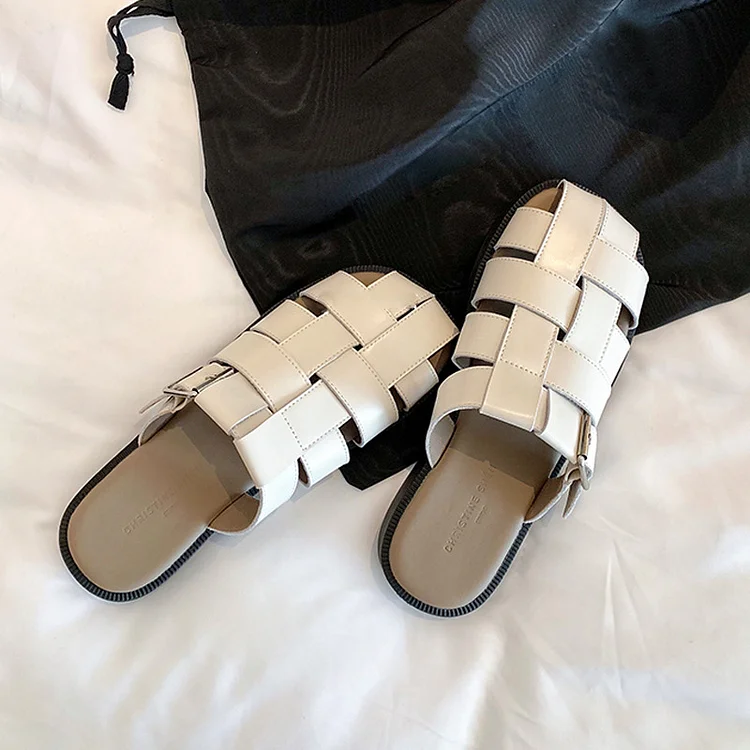 Woven Cutout Sandals
