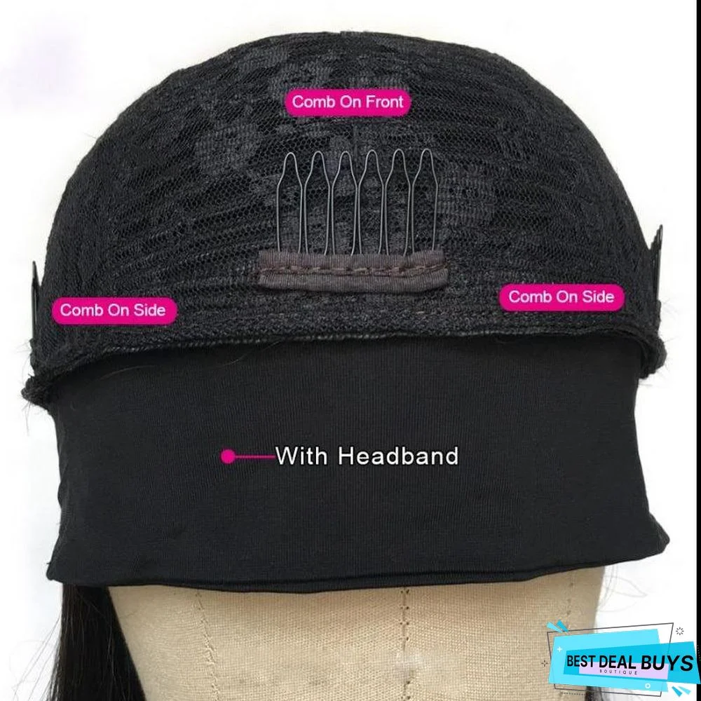 Long Curly Hair Machine-Made Chemical Fiber Headband Wig