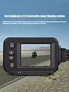 Motorcycle DVR HD 1080P Front Rear View Dash Cam IP65 Waterproof Parking Monitor