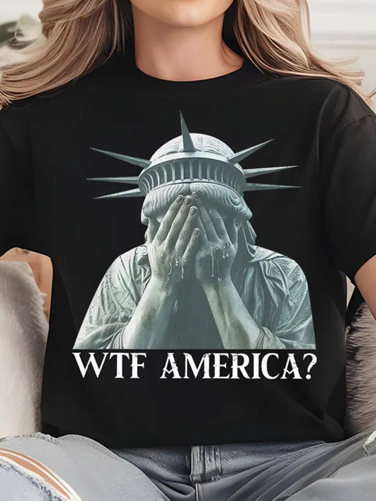 Comstylish Retro Sad Statue Of Liberty Give Us Back The Statue Of ...