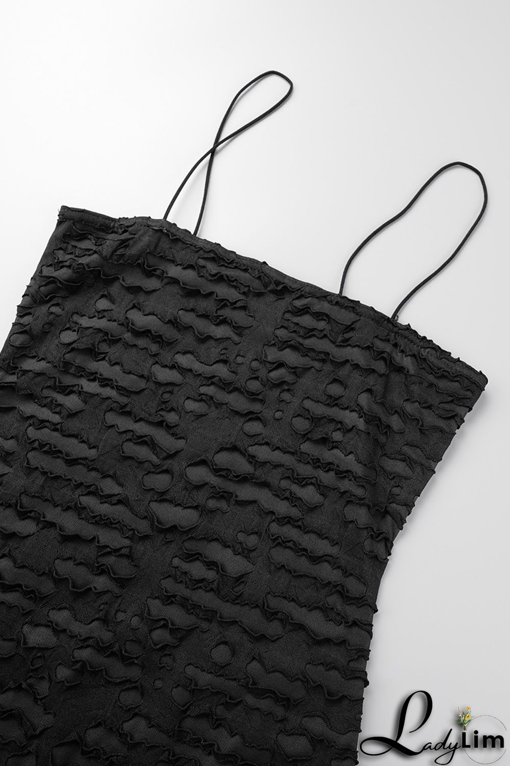 Black Sexy Solid Backless Spaghetti Strap Sleeveless Dress Dresses