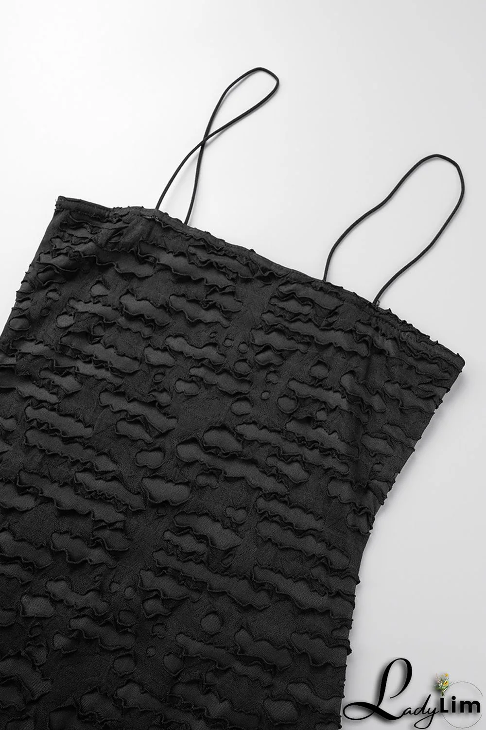 Black Sexy Solid Backless Spaghetti Strap Sleeveless Dress Dresses