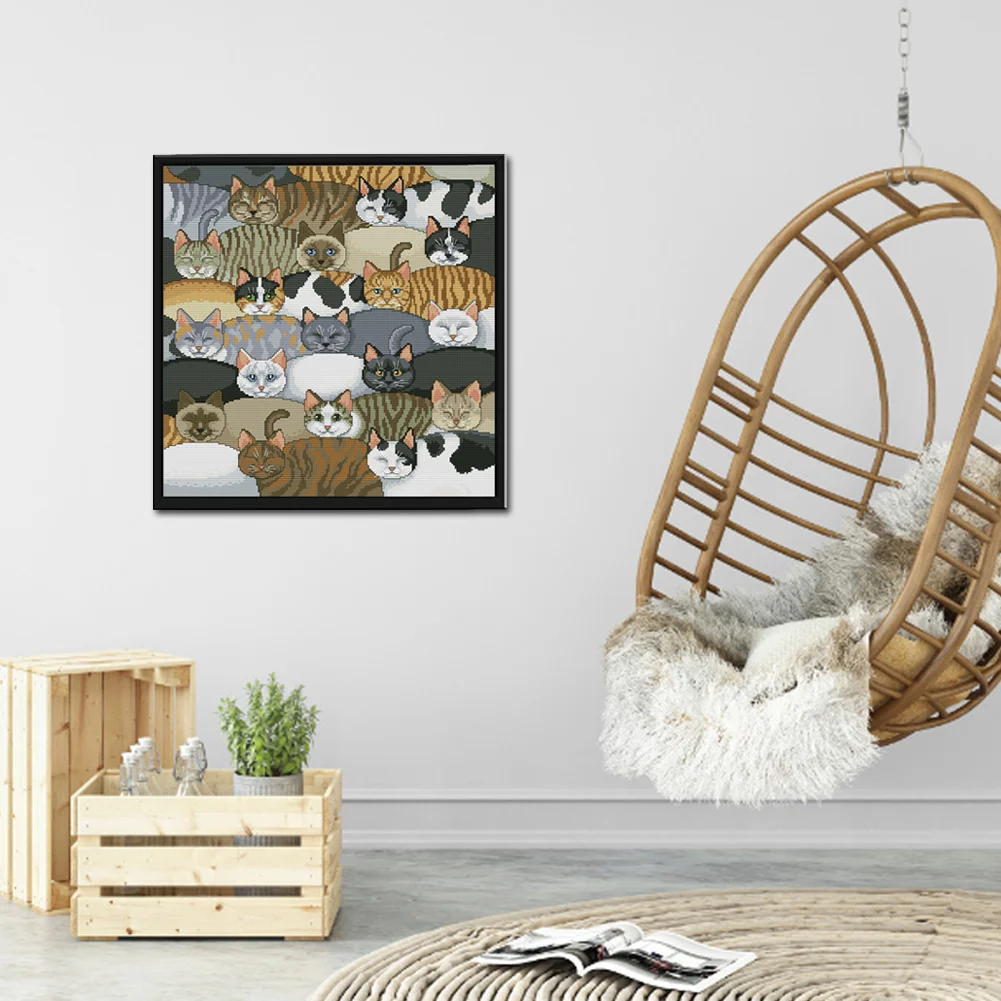 11CT Full Stamped Cross Stitch - Seahorse(Canvas|40*60CM) - Eco-Friendly Cotton Thread