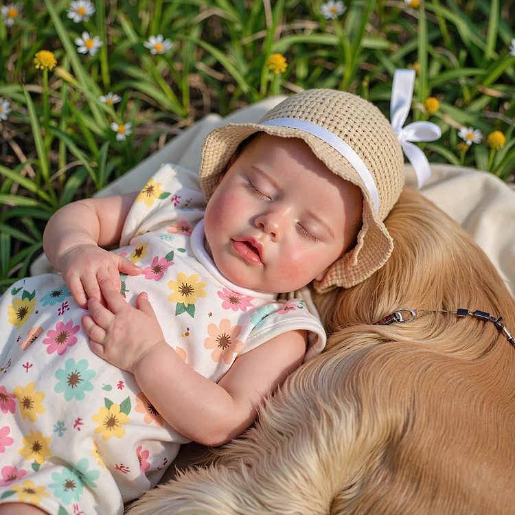 [New]17" Sleeping Silicone vinyl Reborn Baby Doll Girl Named Lilibet Realistic Toddlers 