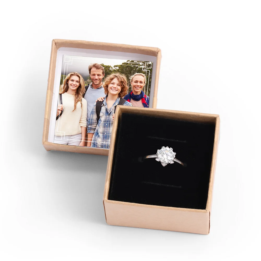 Personalisierter  Foto Geschenkbox-für Ringe, Ohrringe oder kleine Artikel Kettenmachen