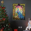 Diamond Painting-DIY Full Round Drill Stained Glass Peacock