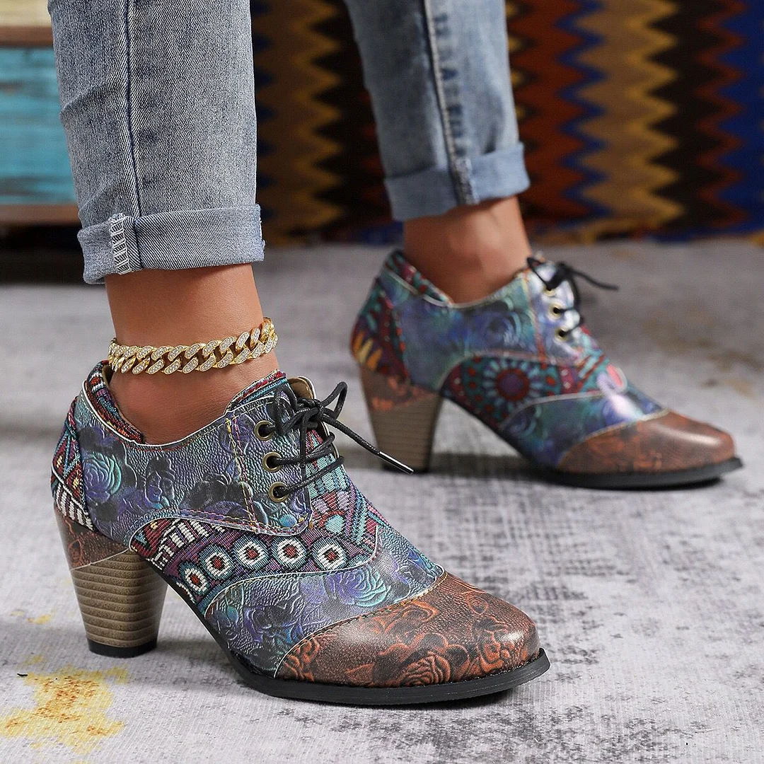 Yyvonne Autumn And Winter New Women's Boots Rough High And Martin Boots British Style National Style Women Boots