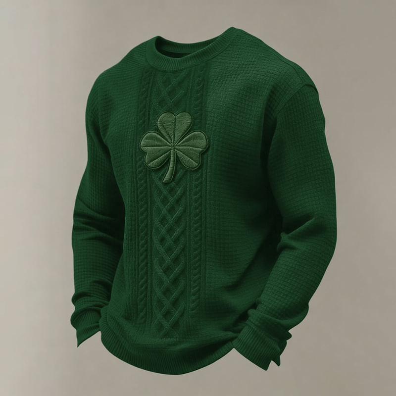 Men's St. Patrick's Day Printed Long-sleeve Sweatshirt artswardrobe