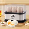 Smart Egg Cooker Stainless Steel Egg Boiler 6 Egg Capacity for Home Kitchen (EU)