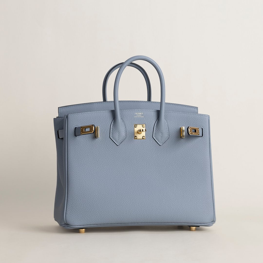 Birkin 25cm Togo J7 Blue Lin GHW