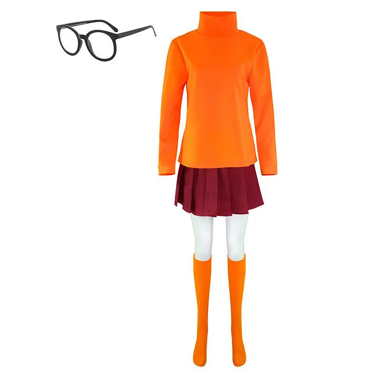 Velma (2023) Velma Yellow Set Outfits Cosplay Costume Halloween Carnival Suit
