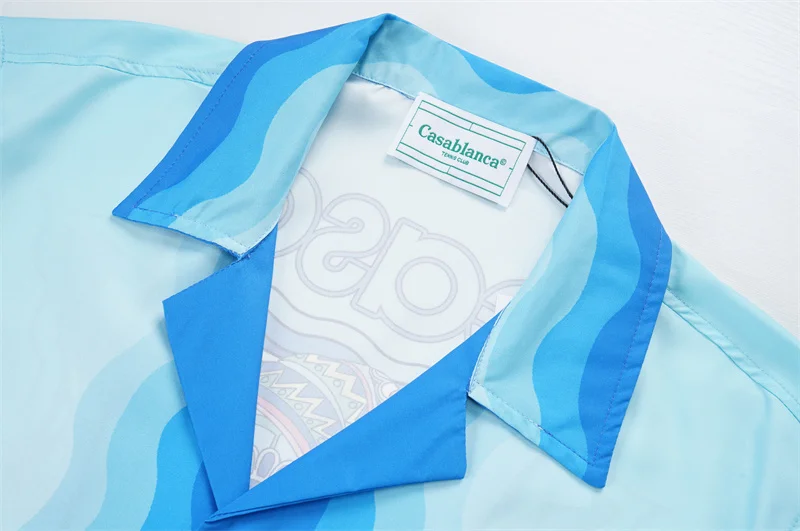 Casablanca 2023SS New Product Silk Short Sleeve Shirt