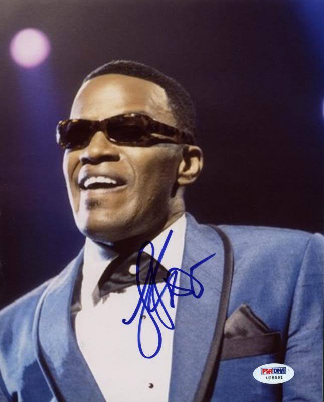 Jamie Foxx Ray Signed Authentic 8X10 Photo Poster painting Autographed PSA/DNA #U25591