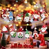 12Pcs Acrylic Christmas Hanging Diamond Painting Art Kits for Christmas Tree