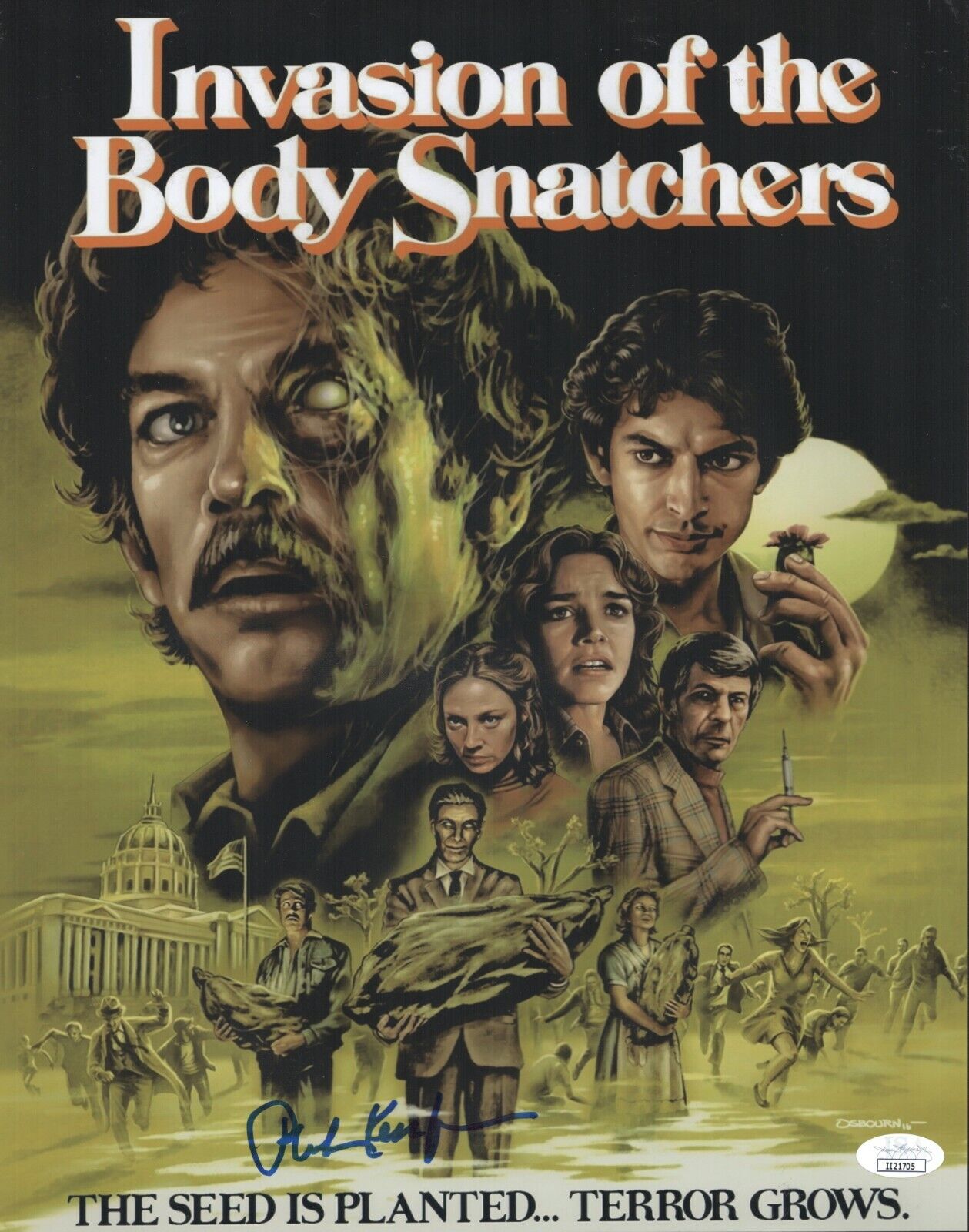 Philip Kaufman Signed 11x14 Invasion of the Body Snatchers Authentic JSA COA