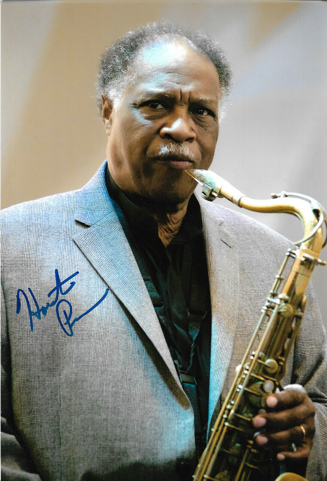 Houston Person Jazz signed 8x12 inch Photo Poster painting autograph