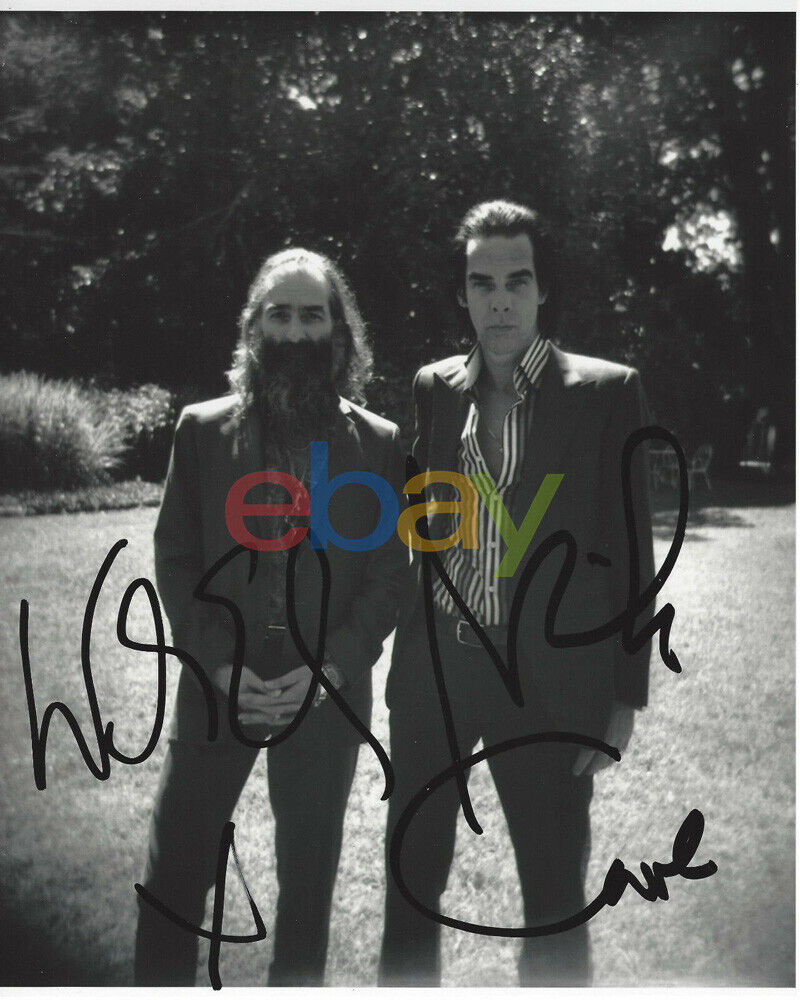 NICK CAVE WARREN ELLIS DUAL SIGNED 8x10 Photo Poster painting THE BAD SEEDS SKELETON TREE reprin