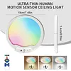 Rechargeable Ceiling Light with Remote Control Motion Sensor Battery Operated Lights for Shower Pantry Shed Hallway Porch Garage Stairs