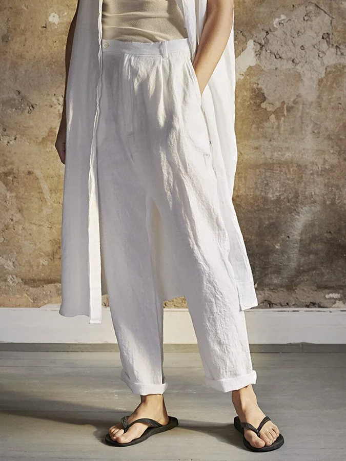 Women's Cotton Casual Long Pants