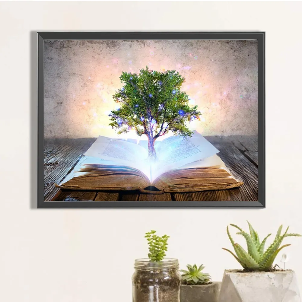 Full Round Diamond Painting 40*30cm - Magic Tree