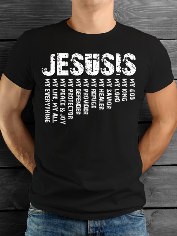 Jesus is My God - King - Lord Men's T-Shirts