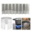 16 Plates Camping Stove Windscreen Aluminum Alloy Stove Windshield for Picnic