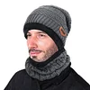 Gioiacombo&trade; Caldo cappello lavorato a maglia con sciarpa (donna e uomo)