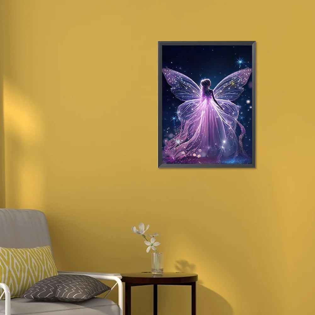 Diamond Painting - Full Round Drill - Butterfly Fairy(30*40cm)