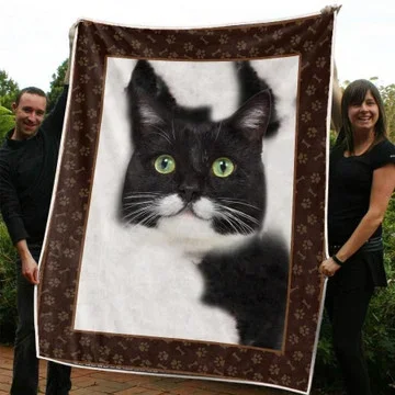 CAT FACE BLANKET - BL0602