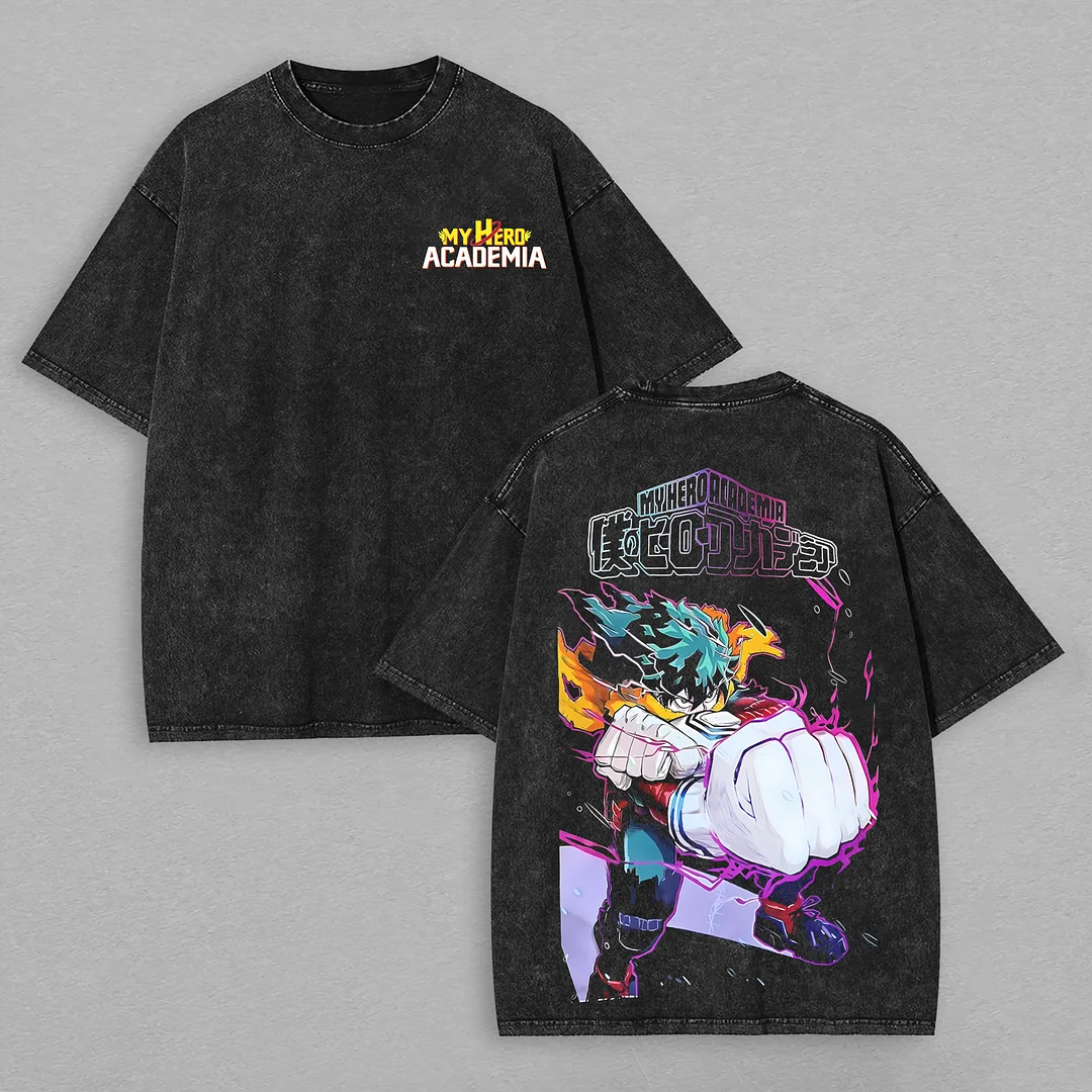 My Hero Academia Printed Unisex Washed T-Shirt