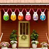 6 Pcs Easter Inflatable Outdoor Decorations PVC Colored Giant Egg Ornaments Blow Up Easter Egg Yard Decorations for Lawn/Garden/Porch/Courtyard