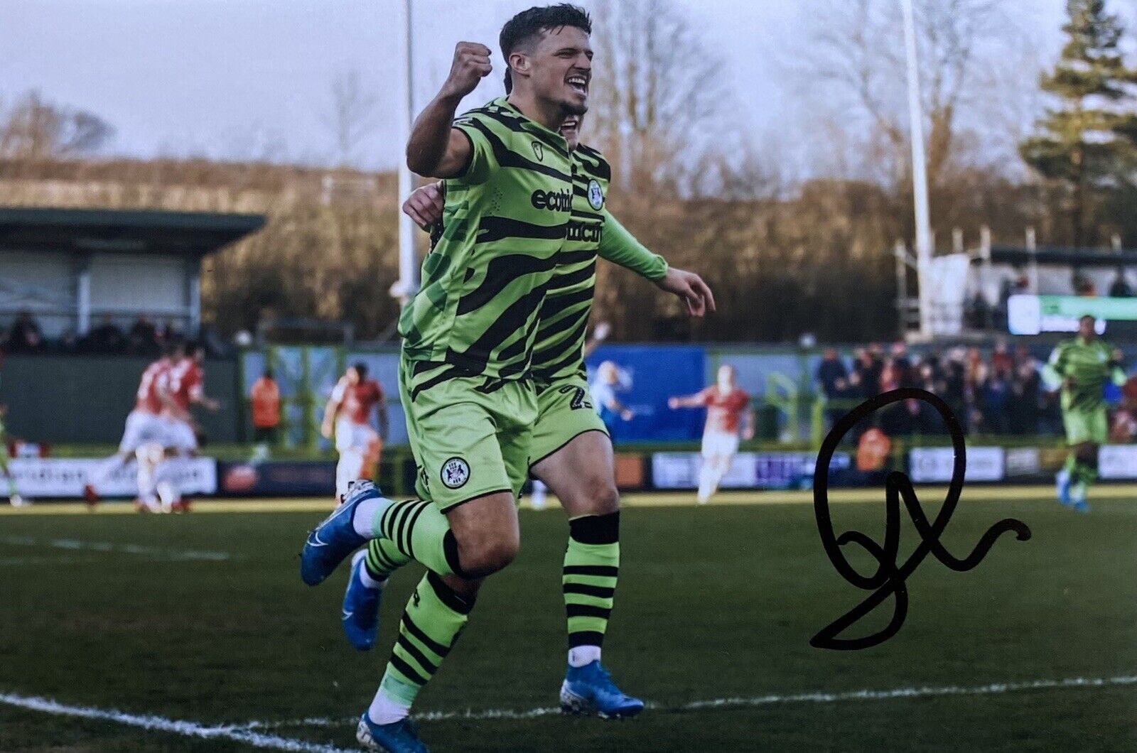 Joshua March Genuine Hand Signed Forest Green Rovers 6X4 Photo Poster painting 3