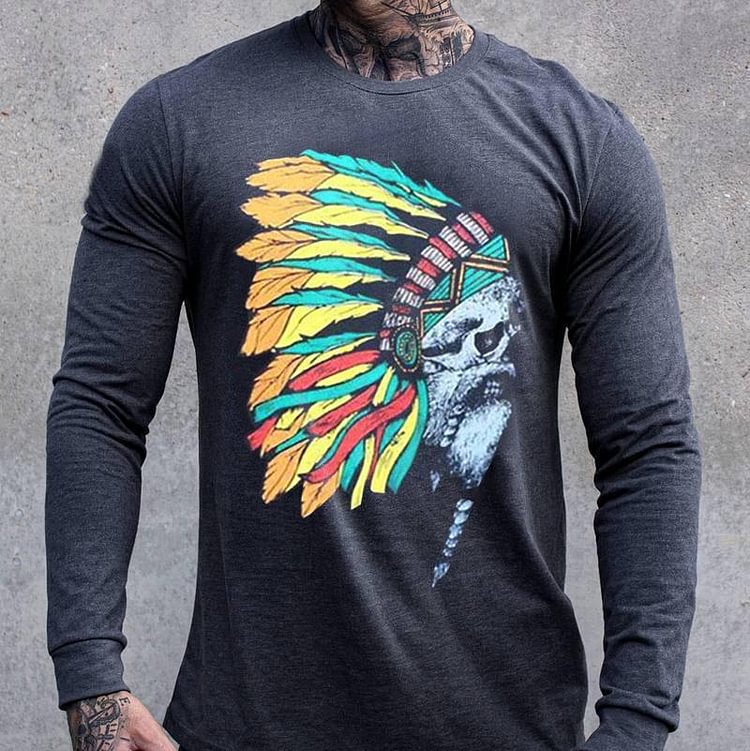 Casual Chief Printed Long-Sleeve