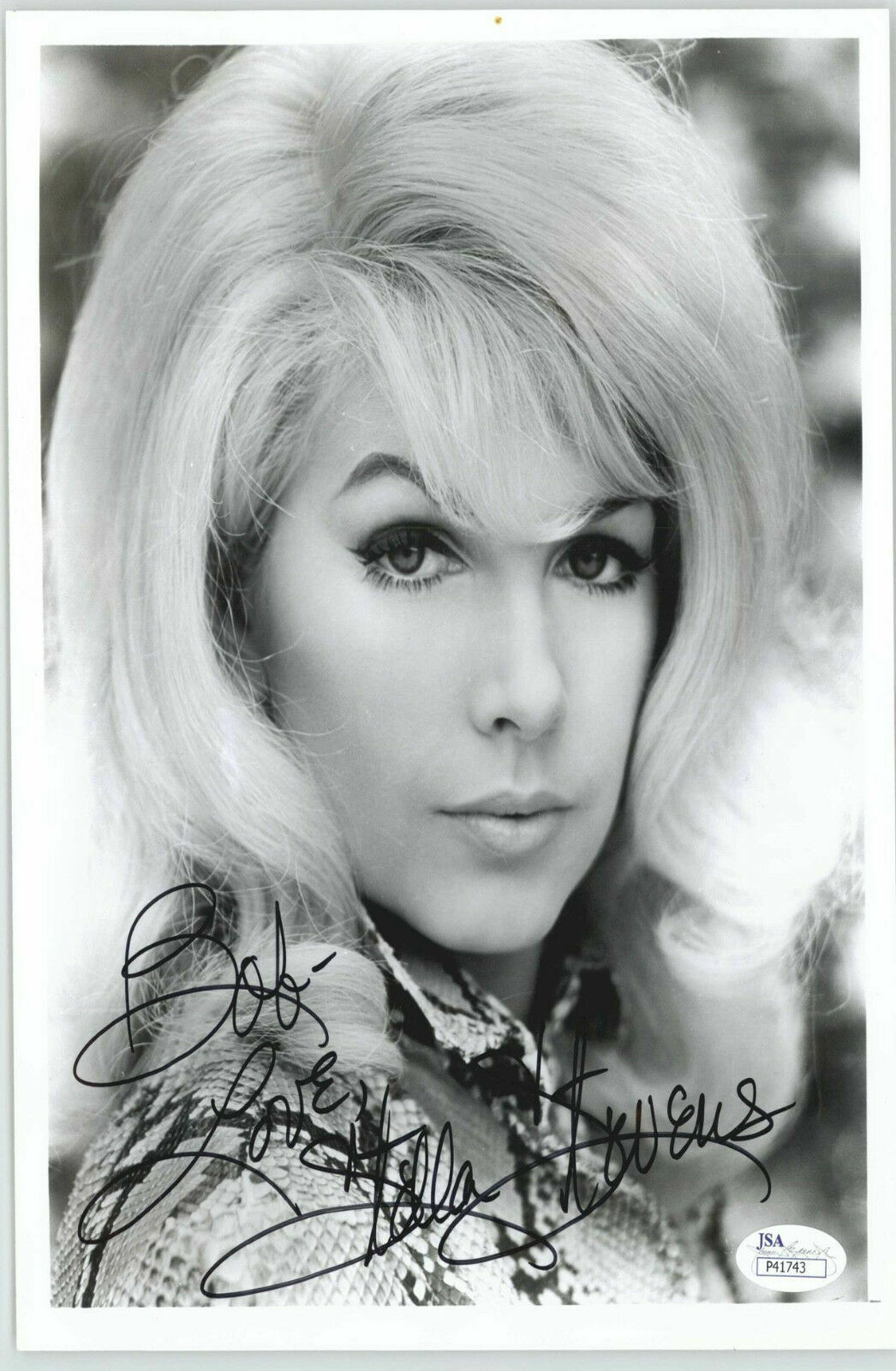 STELLA STEVENS PLAYBOY PLAYMATE SIGNED 8X10 JSA AUTHENTICATED COA #P41743