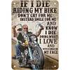 Ride A Motorcycle - Metal Tin Signs(8*12Inch/12*16Inch) - Garage&Transport
