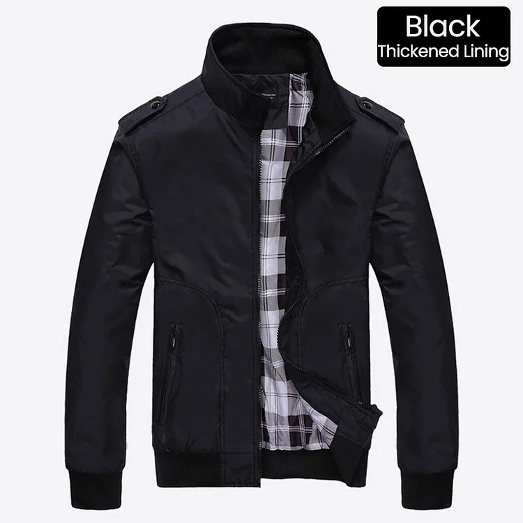 🧥60 % Rabatt! L&auml;ssige Business-Jacke f&uuml;r Herren &ndash; Elegante Windjacke aus Nylon, mit mehreren Taschen und Stehkragen 🌬️💼