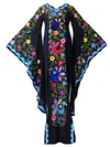 Vintage Colorful Printed Maxi Dress