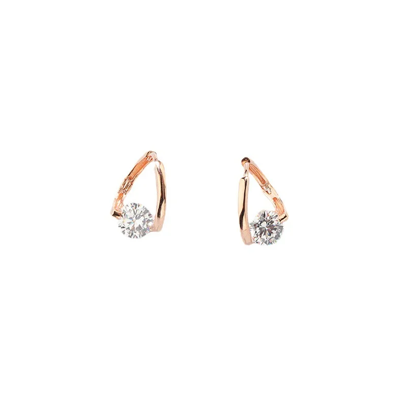 Diamond Round Stud Earrings