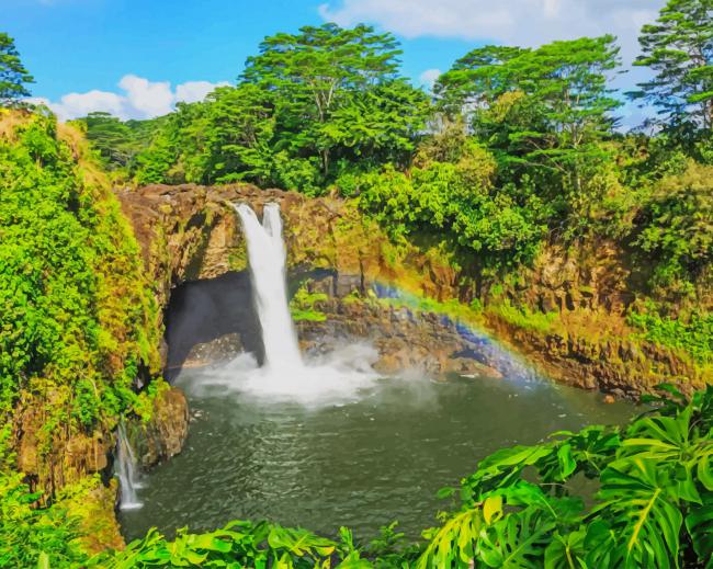 

Wailuku River State Park Hawaii – Paint By Numbers - 40*50CM, 501 Original