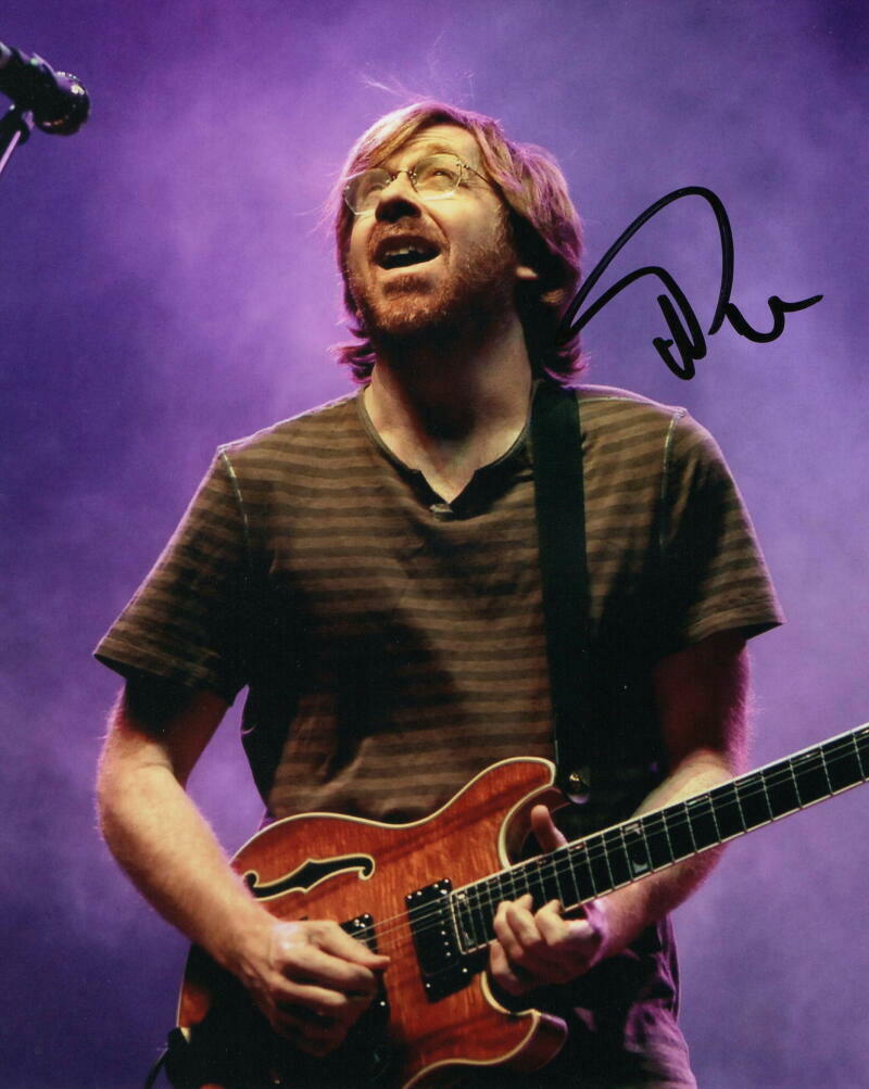 TREY ANASTASIO SIGNED AUTOGRAPH 8x10 Photo Poster painting - PHISH FRONTMAN, BILLY BREATHES ACOA