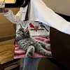 Cats-11CT DIY Stamped Cross Stitch Shopping Bag 40*40cm tapestrymarket