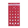 28Pcs Upgrade Nut and Bolt Thread Checker Includes 14 Imperial and 14 Metric Threads Wall-Mountable Bolt Size Finder with 304 Stainless Steel Pins for Screw Nut Bolt Size Finder Classification