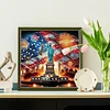 Diamond Painting-DIY Crystal Rhinestone Flag Statue of Liberty