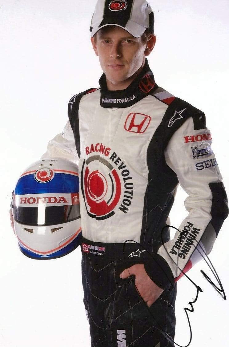 RACING DRIVER Anthony Davidson autograph, signed Photo Poster painting