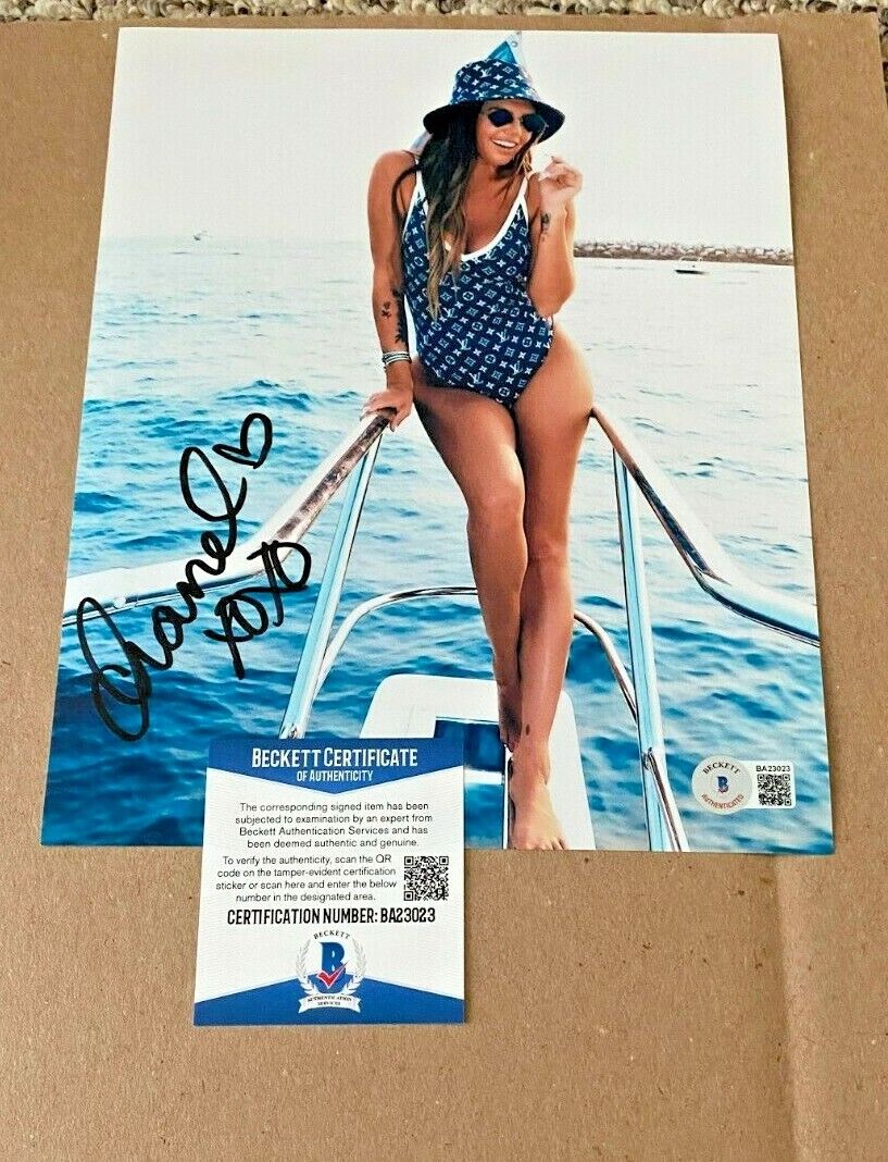 CHANEL WEST COAST SIGNED SEXY 8X10 Photo Poster painting BECKETT CERT BAS RIDICULOUSNESS #4